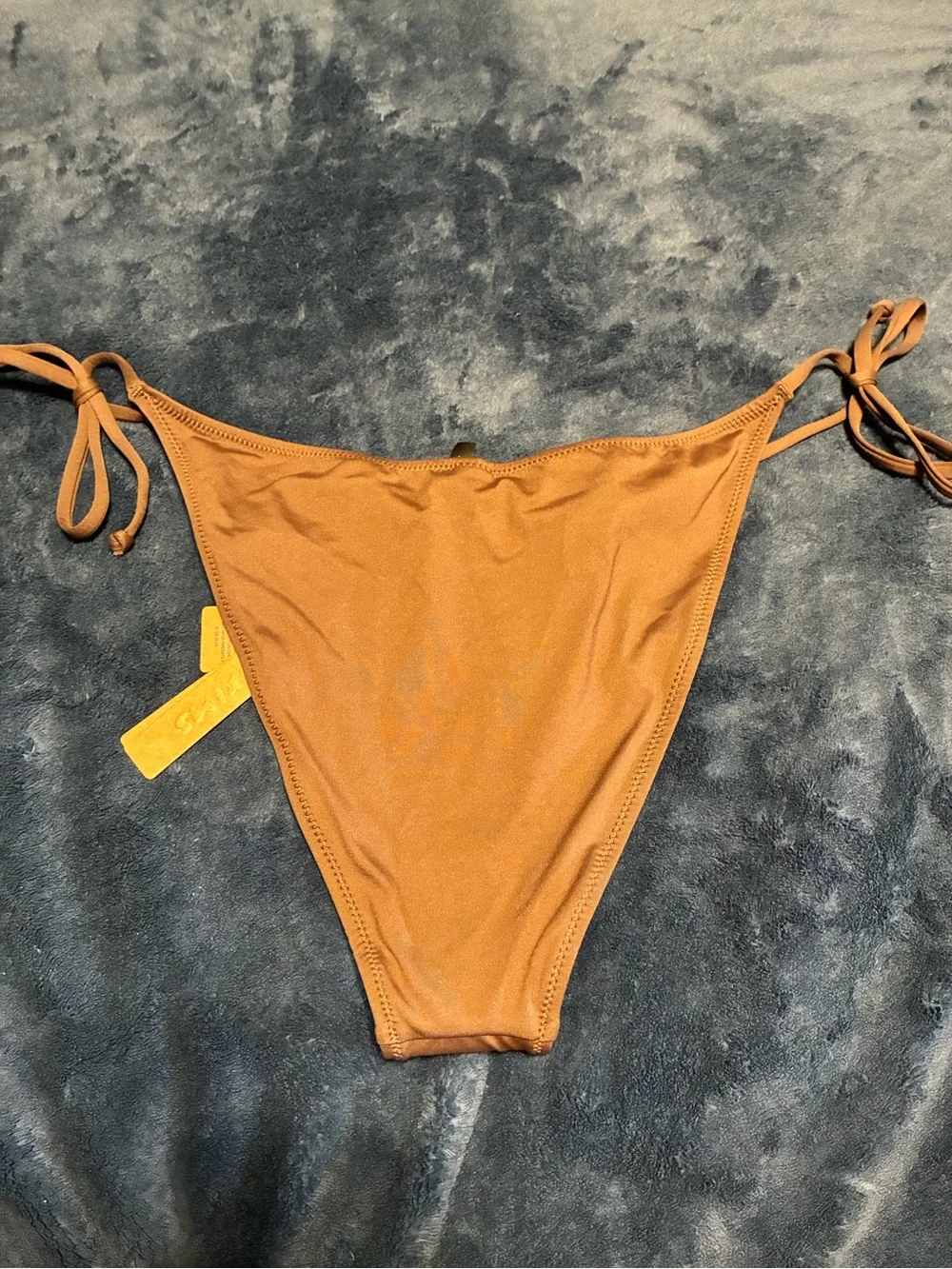SKIMS Cocoa String Triangle Bikini Set